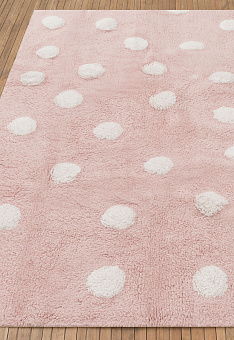 Ковер Lorena Canals Cotton Polka Dots Pink-White
