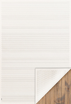 Двусторонний безворсовый ковер Smart Weave Tsirgu-White