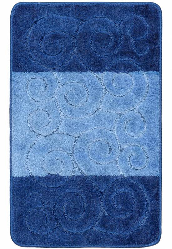 Синий коврик для ванной Sile 2582 Dark Blue