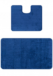 дизайн комплекта ковриков для ванной Confetti Bath Maximus Unimax 2582 Dark Blue BQ