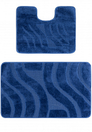 дизайн комплекта ковриков для ванной Confetti Bath Maximus Symphony 2582 Dark Blue PS