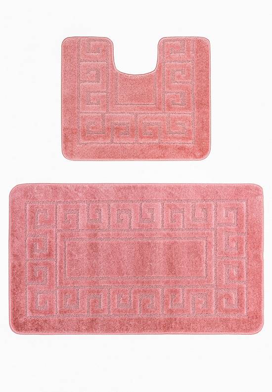 Розовый комплект ковриков для ванной комнаты и туалета Ethnic 2580 Dusty Rose BQ