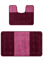 дизайн комплекта ковриков для ванной Confetti Bath Maximus Edremit 2576 Aubergine PS
