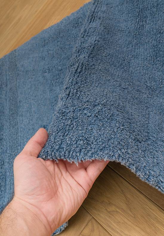 Синий комплект ковриков для ванной и туалета Paloma-Denim Blue