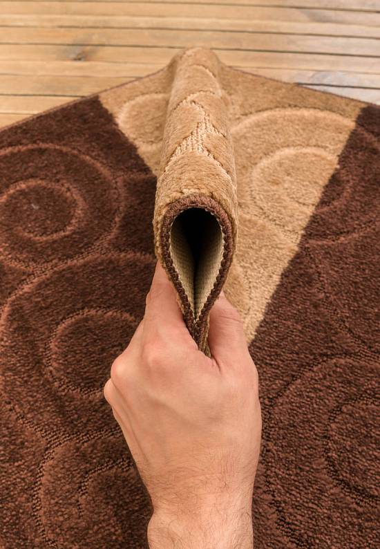 Коричневый коврик для ванной  Sile 2518 Brown