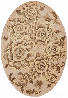 Ковер Tibetan Carpet ZY0636MB-beige/pink овал