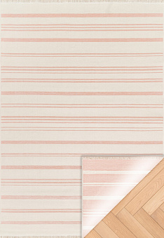 Двусторонний безворсовый ковер Mondo Kilim MD 02 Soft Pink