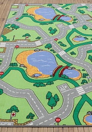 игровой коврик в перспективе Playmat Motor Road Grey-G9
