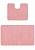Розовый комплект мягких ковриков для ванной и туалета Unimax 2580 Dusty Rose BQ
