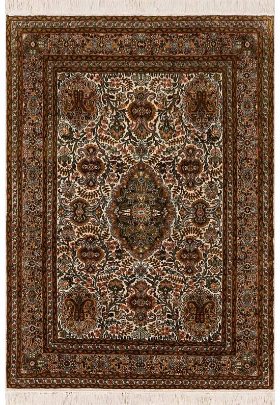 Шелковый ковер ручной работы 225731-Shah Sevan beige/rose