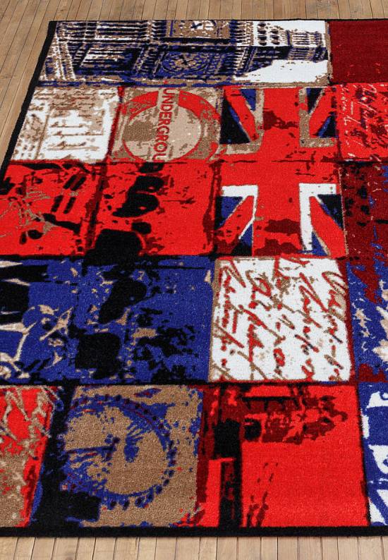 Бельгийский коврик в прихожую London-patchwork-m-L Large