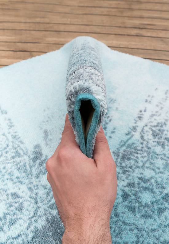 Квадратный коврик для ванной Gothic 01 Turquoise