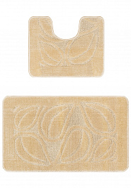 дизайн комплекта ковриков для ванной Confetti Bath Maximus Flora 2540 Beige PS