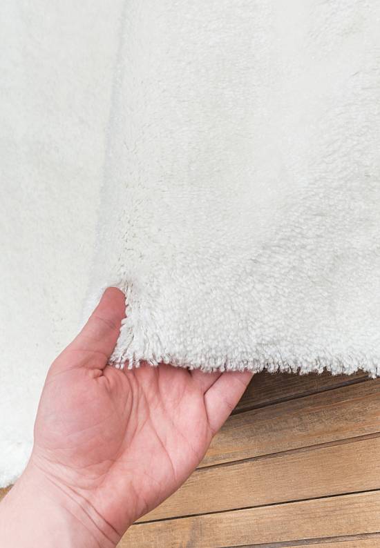 Белый мягкий коврик для ванной 3512 Snow White