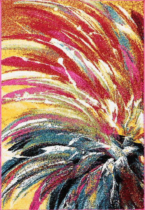Недорогой синтетический ковер 2950-Multicolor