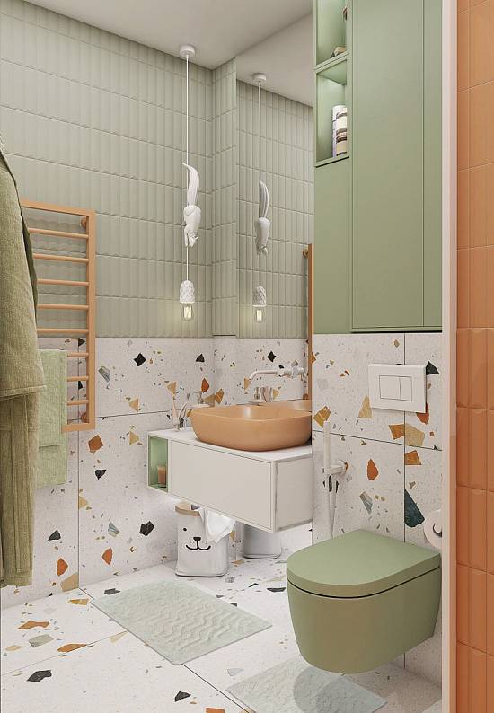 Серый комплект ковриков для ванной и туалета Estela-Gray
