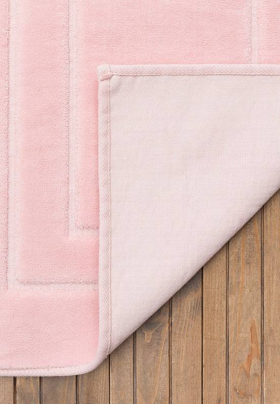 Розовый коврик для ванной из хлопка Ekose-Pink