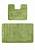 Зеленый комплект ковриков для ванной и туалета Flora 2510 Green PS