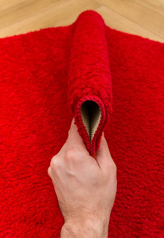 Красный мягкий коврик для ванной Unimax 2586 Light Red