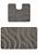 Серый комплект ковриков для ванной и туалета Symphony 2503 Opal Grey BQ