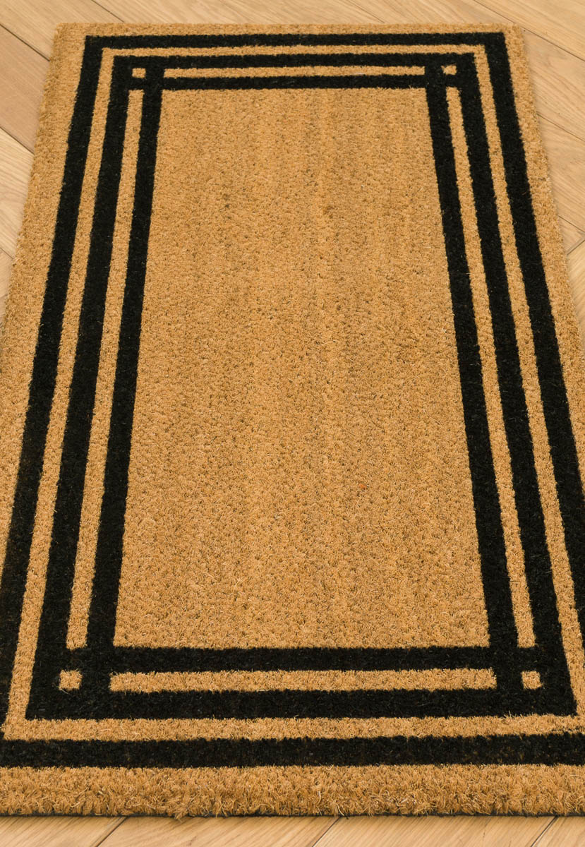 Придверный коврик из кокоса Doormat kokos Elegant Noir-90239 прямоугольник,  DC Mills | Ами Ковры