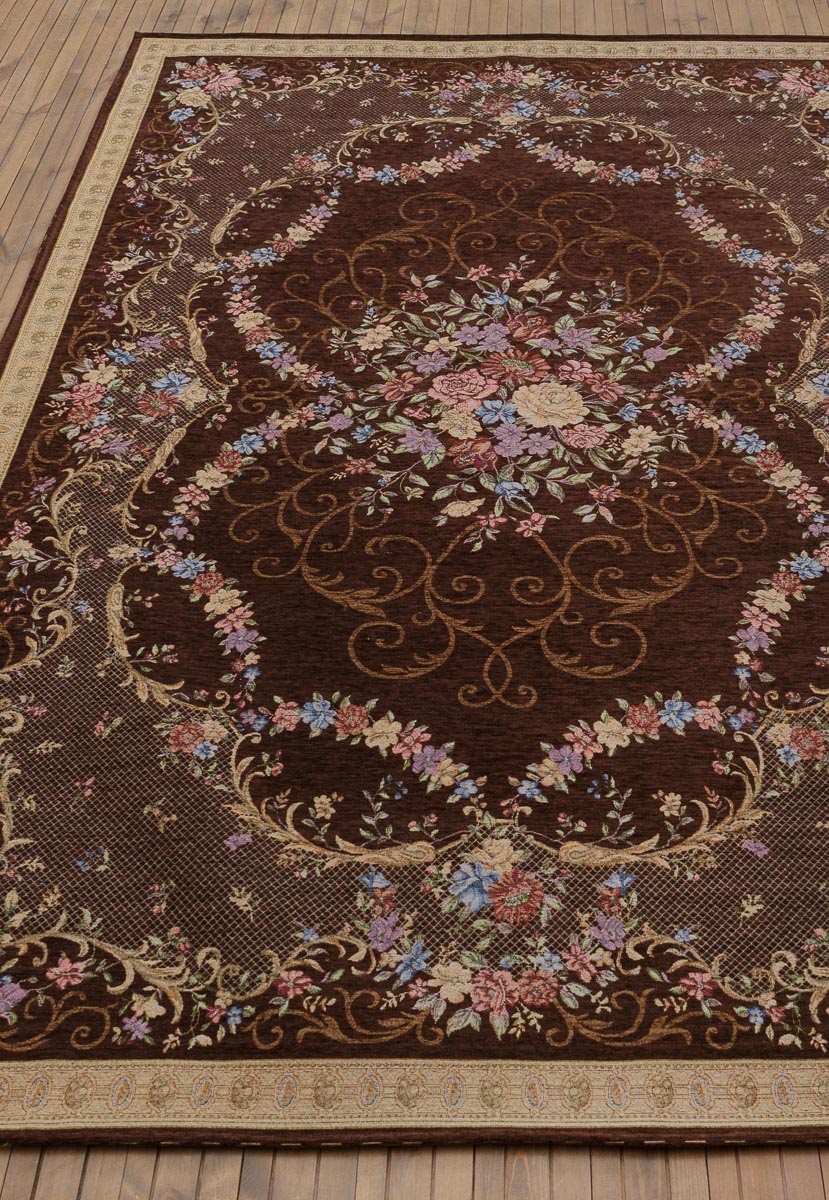 Гобеленовый ковер Renaissance 005-coffee прямоугольник, Deluxe Carpet | Ами  Ковры