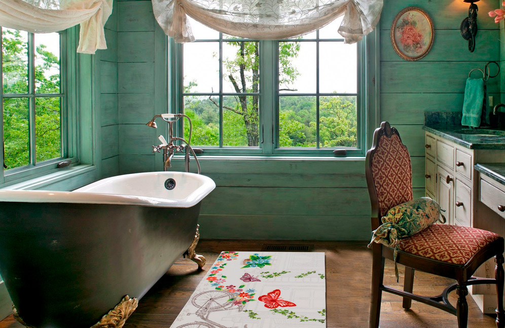 Яркий коврик для ванной Confetti Bath Bella Flower Basket