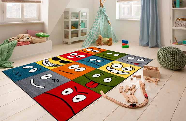 Детский разноцветный ковер в интерьер Mango 11177-120