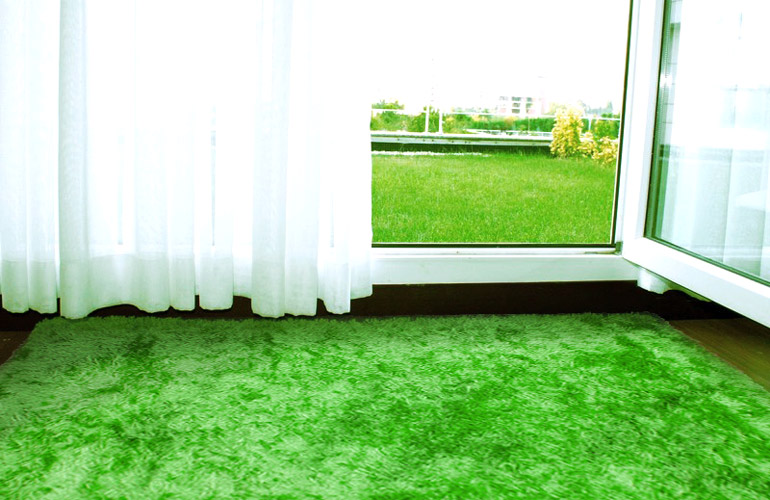 Зелёный ковер в интерьере Fuleri 9509-Green Зелёный ковер в интерьере Fuleri 9509-Green