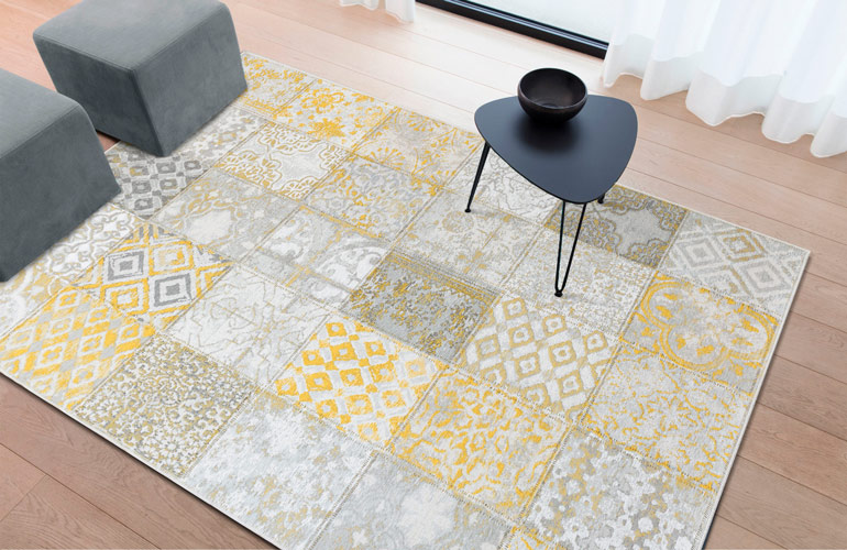 Безворсовый хлопковый ковер из шенилла Indigo OI1471-O03