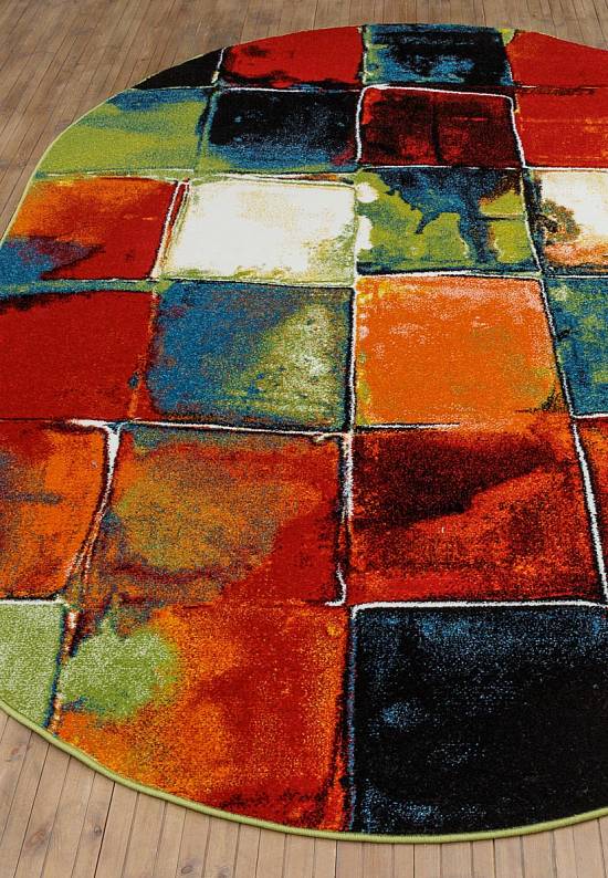 Недорогой синтетический ковер 2739-Multicolor