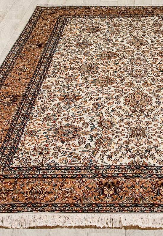 Шелковый ковер ручной работы 234749-Shah Abas beige/salmone