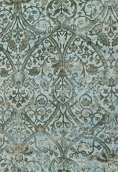 фрагмент ковра Kashan gold Aqua Sky
