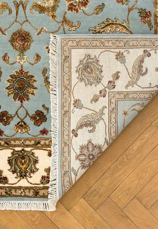 Элитный ковер ручной работы 10/10 RS-03-1-Light Blue/Ivory