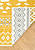 Двусторонний безворсовый ковер NK 09 Grey Yellow