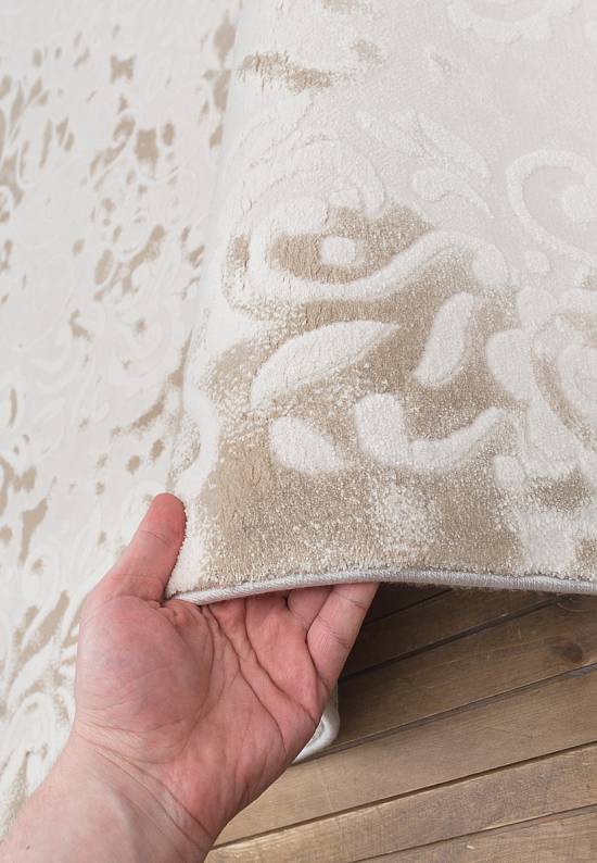 Турецкий синтетический ковер 12433-Cream