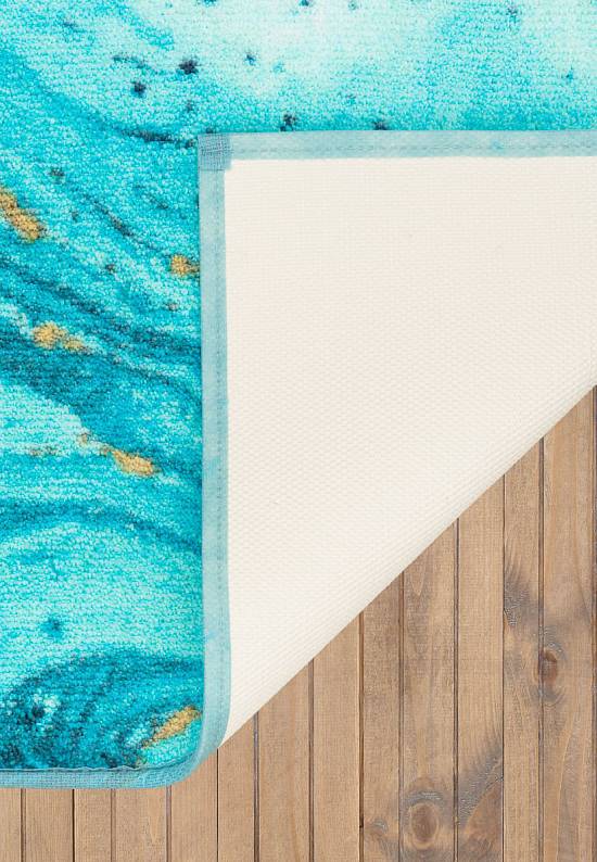 Комплект ковриков для ванной и туалета Water Foam 01 Blue