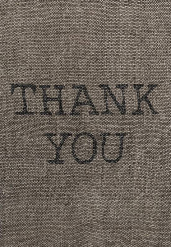Безворсовый ковер из хлопка JHC-11 grey-black thank you