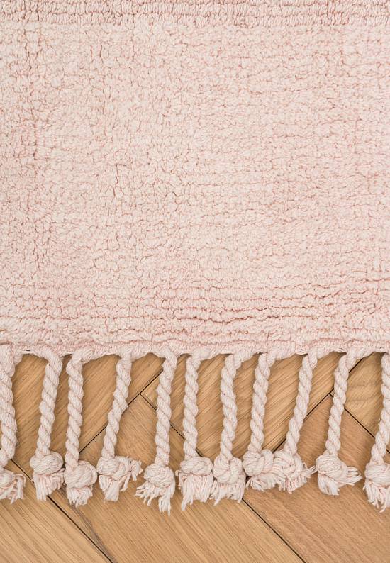 Розовый коврик для ванной из хлопка Paloma-Powder
