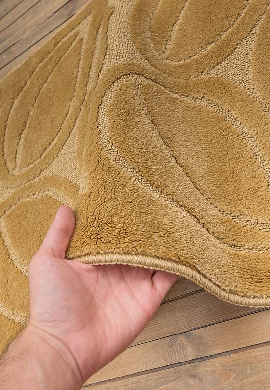 Бежевый коврик для ванной Flora 2519 Dark Beige