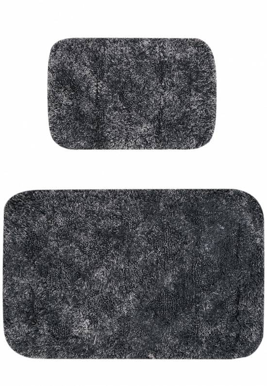 Тёмно-серый комплект ковриков для ванной и туалета Burns-Anthracite