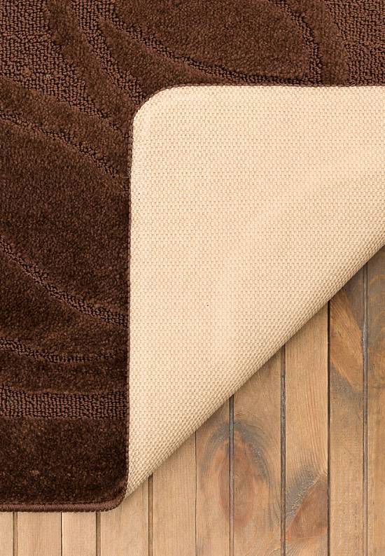 Коричневый коврик для ванной комнаты Flora 2518 Brown