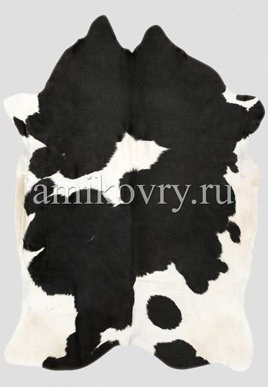 Натуральная шкура коровы Черно-белая 763