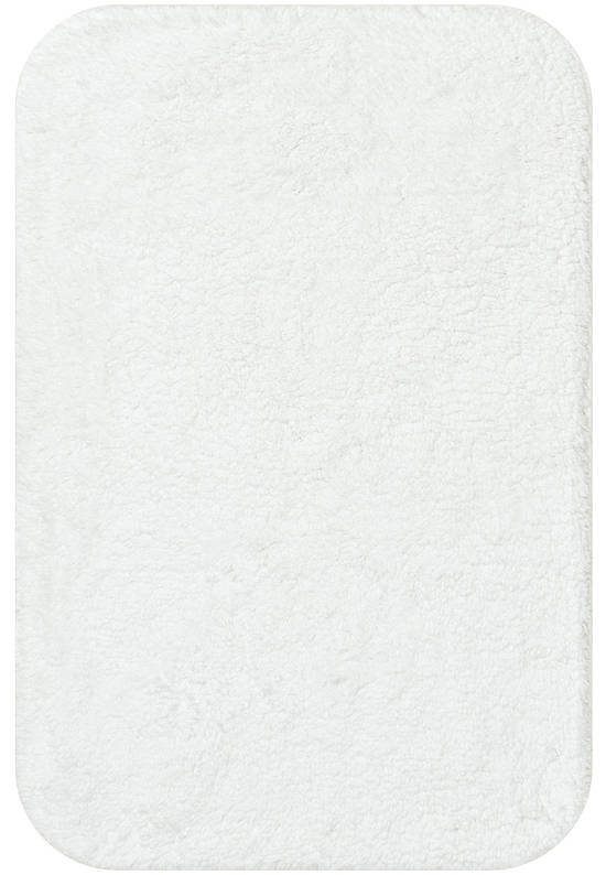 Белый коврик для ванной Organic Soft Light 1601 White