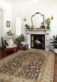 ковер в интерьере Cashmir IIST-GI97K29KJ Kashan Blue