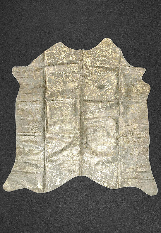 Натуральная шкура коровы Хай-тек золото на белом 1147 discount