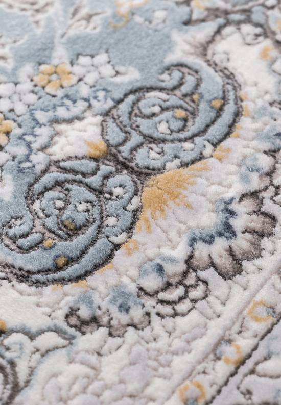 Иранский высокоплотный ковер G253-Pale-Blue