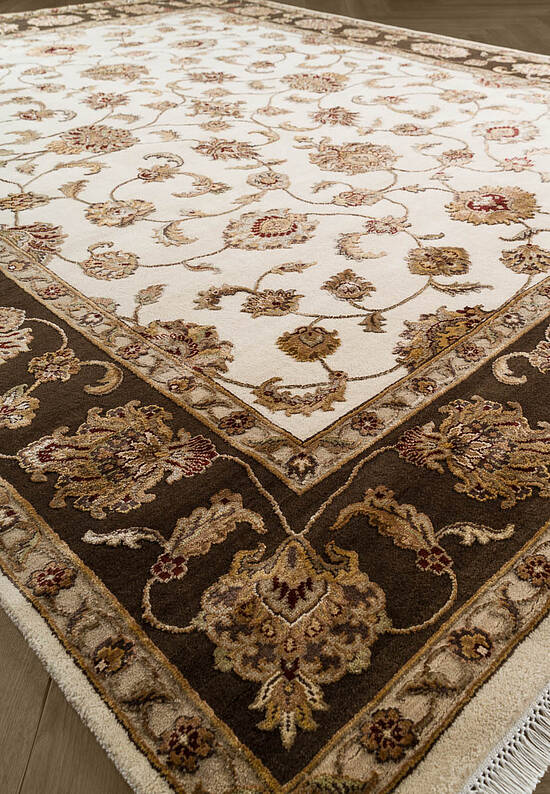 Элитный ковер ручной работы 10/10 AM-101-3-Ivory/Brown