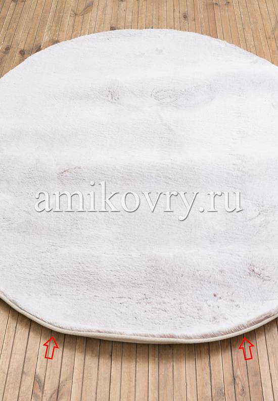 Пушистый ковер с мягким ворсом Beige-White discount1
