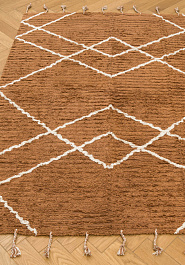 ковер ручной работы в перспективе Nattiot Cotton Lassa Toffee